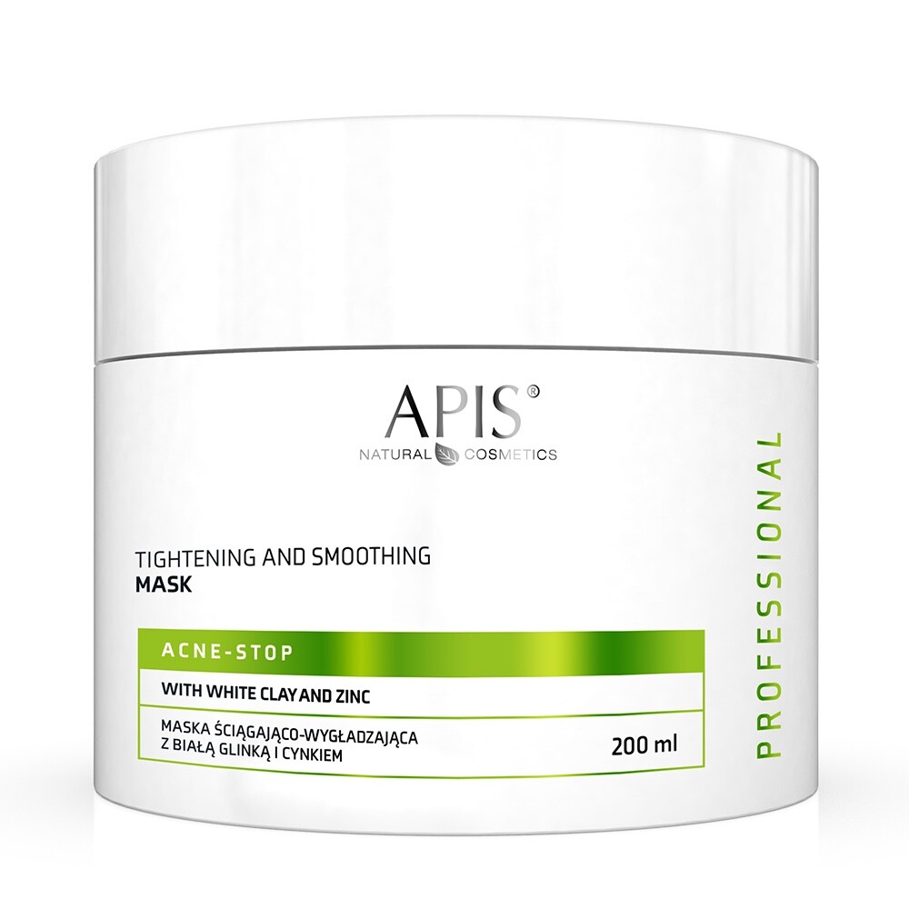 Apis Professional Tightening Smoothing Mask White Clay for Oily Skin 200ml - Image 2