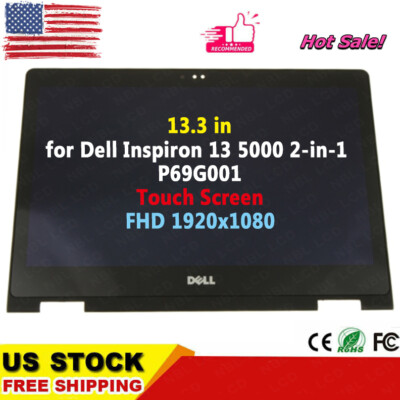 for Dell Inspiron 13 5000 2-in-1 P69G001 LCD Touch Screen Replacement 1920x1080