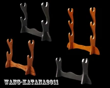 Solid Wood 2/3 Layers Sword Stands Shelf for Display Katana Wakizashi Tanto