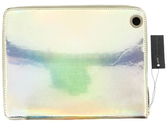 MARC BY MARC JACOBS Pale Gold Holographic Techno iPad Book 134534 - Image 2 of 3