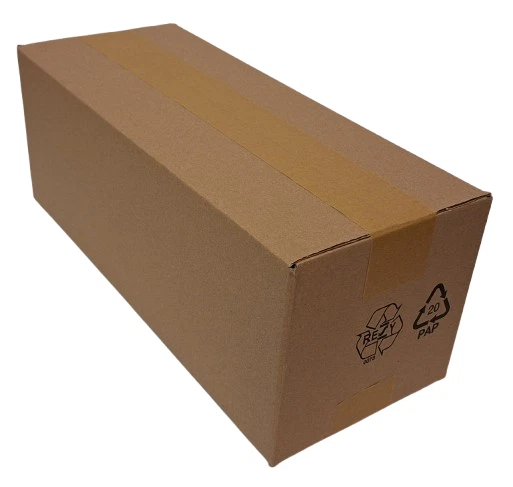 MARKENLOS Faltkarton DHL Päckchen M 380x150x140mm Versandkarton braun Faltschachtel