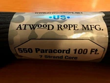 Atwood Rope 550 Paracord 100FT  7 Strand Core