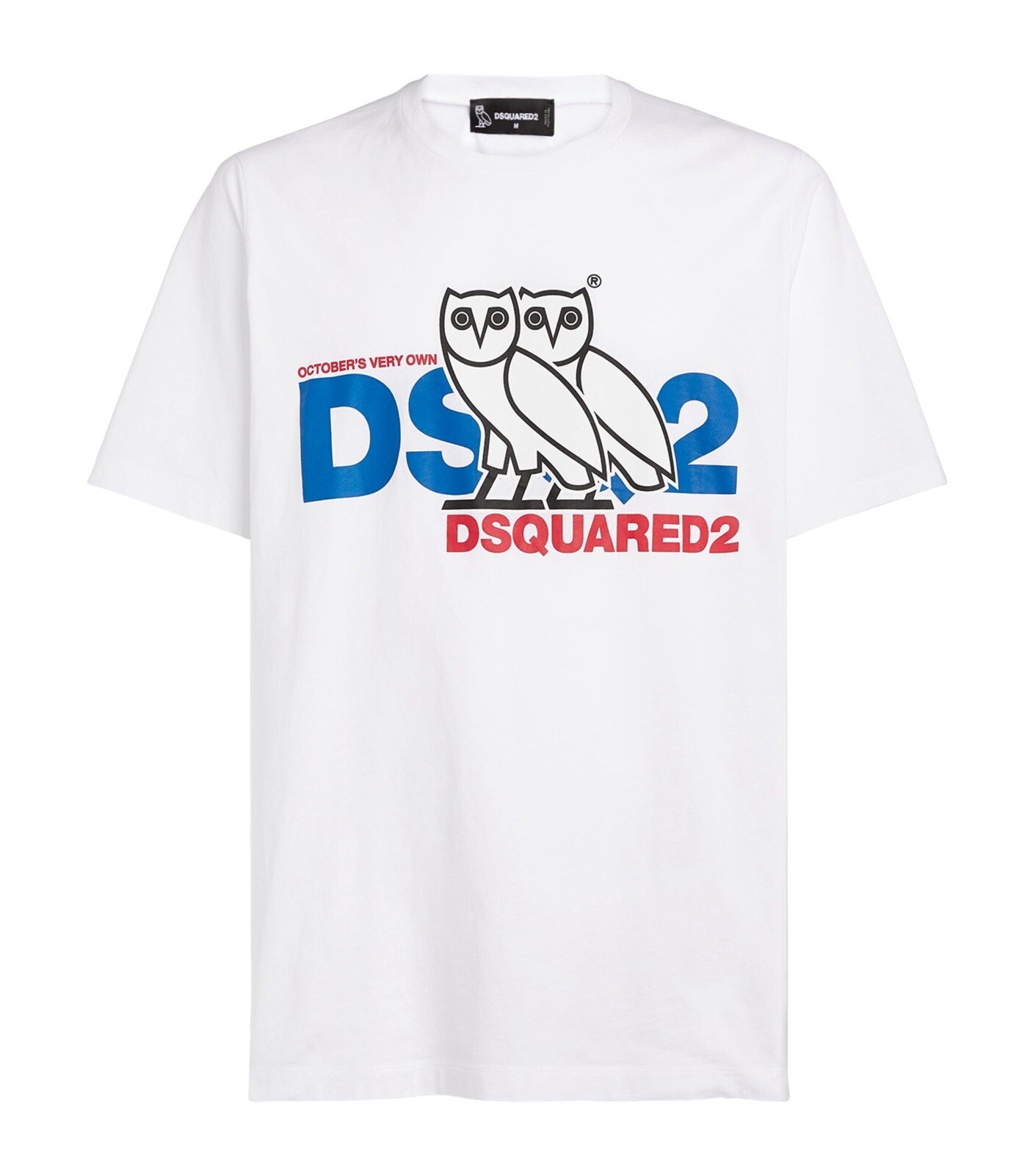 Ovo & DSQUARED2 D2 Owl Logo T-Shirt Drake & D2 Collaboration. Rare!