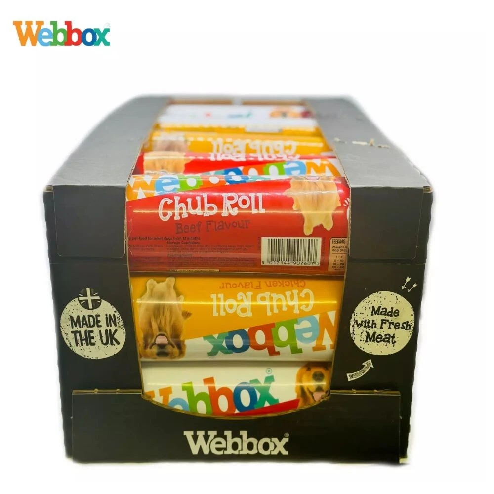 Webbox Chub Rolls Wet Dog Food Assorted Flavours 15-30x 720g Adult Dog Pet Food
Opens in a new windo