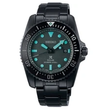 SEIKO ProspeX SNE587P1 Black Series SOLAR Diver Lume Steel Vision Limited Sea