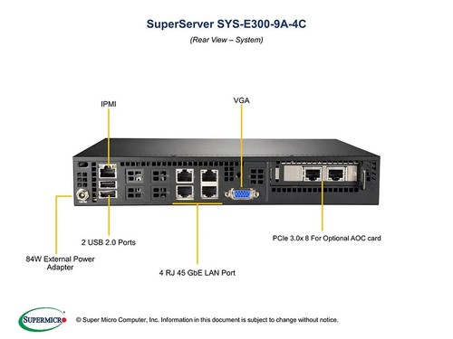 ✅*Authorized Partner* Supermicro SYS-E300-9A-4C W/(A2SDi-4C-HLN4F) Intel 4 Core - Picture 4 of 4