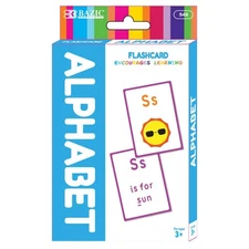 BAZIC Alphabet Preschool Flash Cards (36/Pack), pack of 24