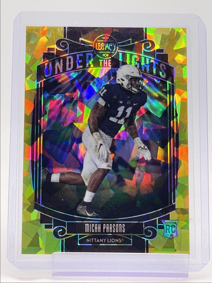 Micah Parsons Panini Legacy Under the Lights #ULMP Yellow Diamond