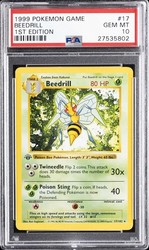 Beedrill 17/102 Base Set 1st Edition Shadowless