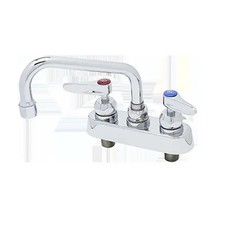 T S Brass B-1110-XS 4" Deck Mount Workboard Faucet w/ 6" Swing Spout