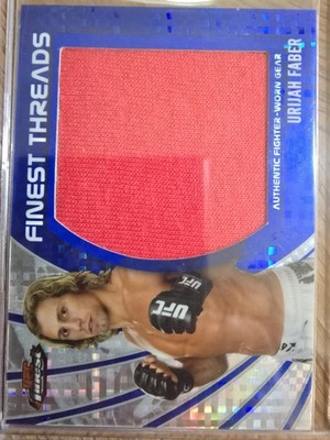 2012 Topps Finest Jumbo Threads Blue/188 Xfractor Urijah Faber #JFT-UF