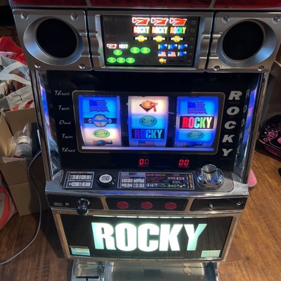 ROCKY Skill Stop Slot Machine (*JapaneseCasino Real Pachislo) Rare