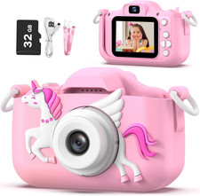 Unicorn Kids Camera for Girls, Selfie 3-12 Years Old Girls Christmas Birthday Gi