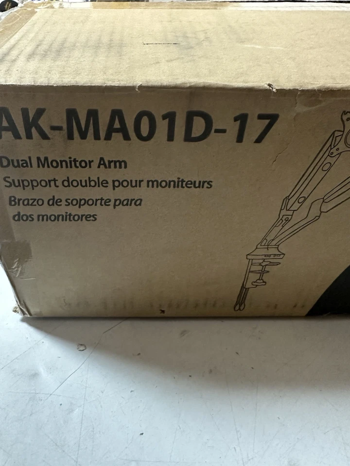 Bestar Universel Dual Monitor Arm with Pistons in White - AK-MA01D-17 - Image 3 of 3