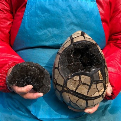 11.46LB Natural Turtle Back Stone Cave Shape Dragon Crystal Crack Gem Healing