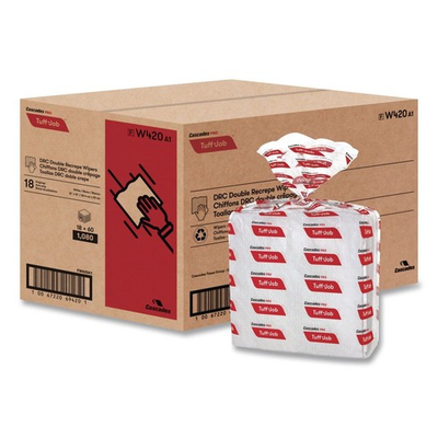 #ad Cascades PRO W420 12 x 13 Tuff Job S400 DRC Medium Wipers WT 18 PK CT New $66.14
