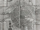 PLAN DE PARIS 1705 LA MARE COCQUART HENRI IV LOUIS XIII MAP EAU FORTE SUPERB