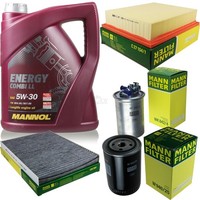 Mann Inspektionspaket 5L Mannol Energy Combi Ll 5W-30 FüR Vw Golf Iii 1.9