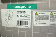 Hansgrohe ShowerSelect S 15744341 Thermostatic Valve Trim Shower Black Chrome