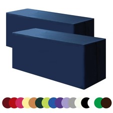 NAVYBLUE 6FT Tablecloth Fitted Table Covers for 6 Foot Rectangle Tables - Wat...