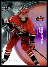 2021-22 UPPER DECK TRIPLE DIMENSIONS REFLECTIONS RUBY SEBASTIAN AHO 037/500