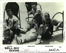1992 Press Photo Ricky Bell, Ronnie DeVoe and Michael Bivens of Bel Biv DeVoe.