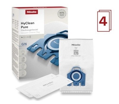 Miele Staubsaugerbeutel GN HyClean Pure 4 Stück + Zubehör Neu OVP