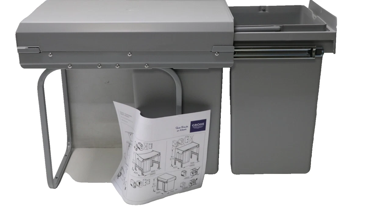 Inmotion 30L Lime Green Stainless Steel Kitchen Waste Dust Bin