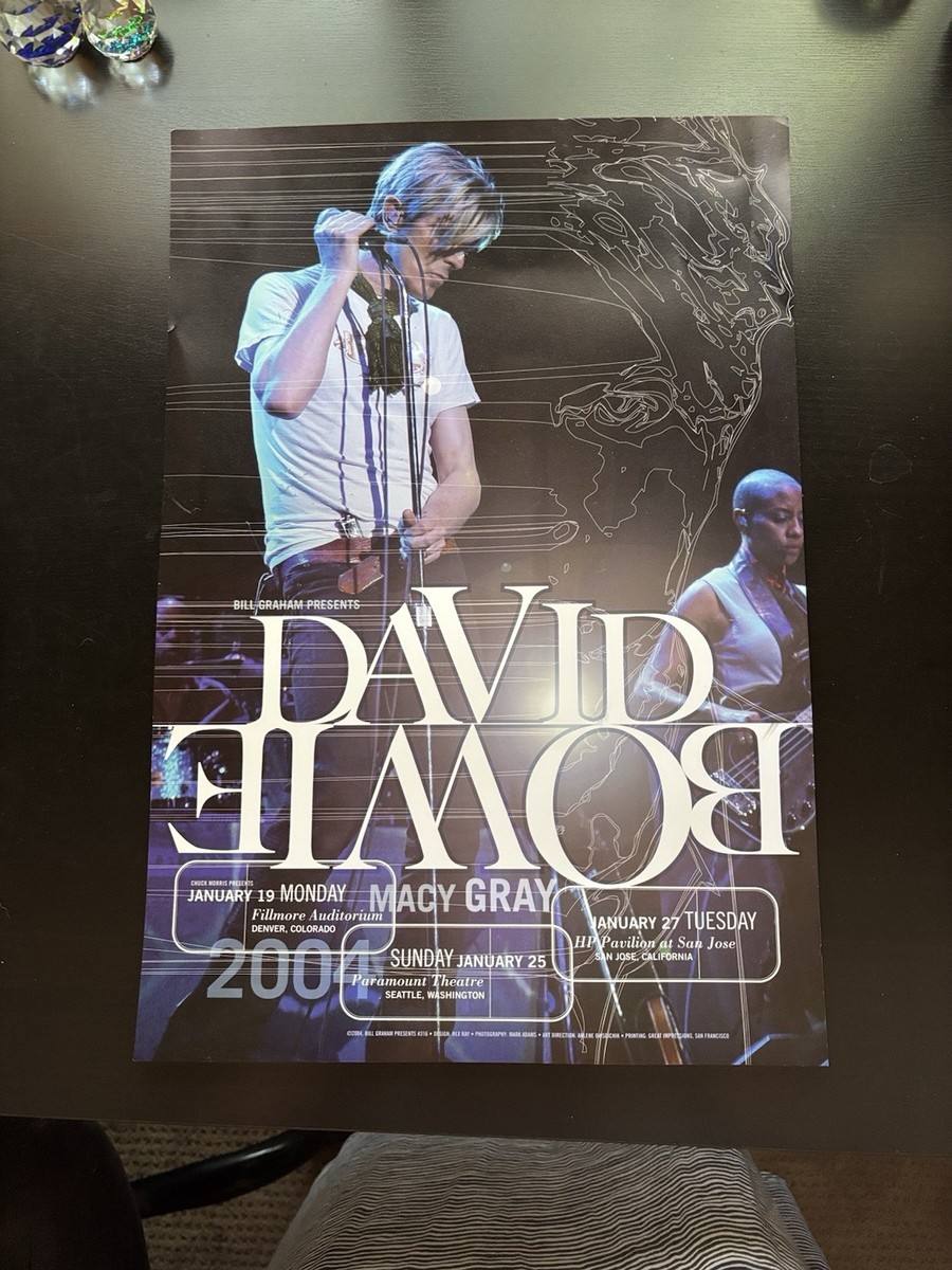 DAVID BOWIE OFFICIAL CONCERT POSTER 13” X 19” January 2004 A