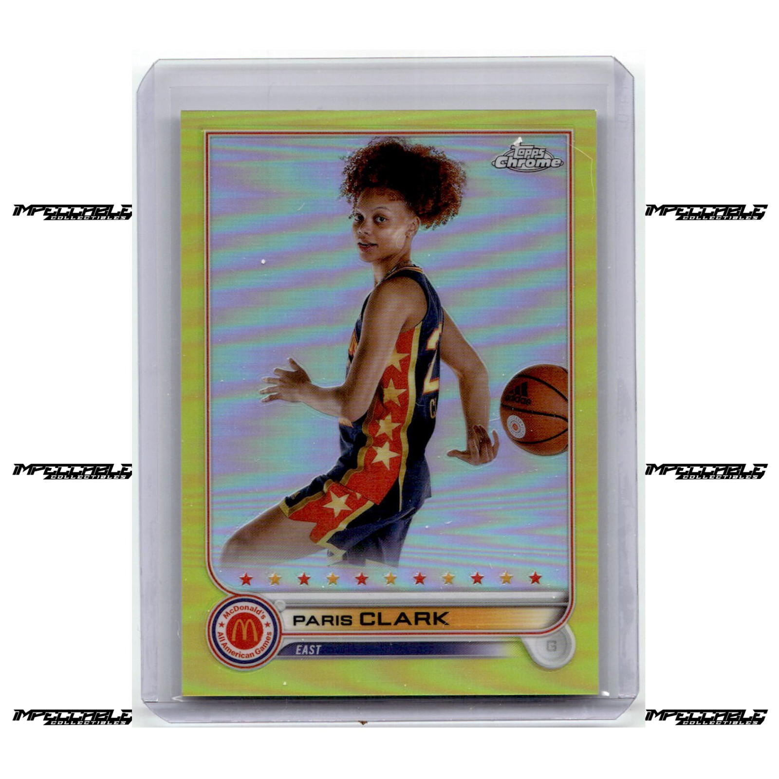 2022 Topps Chrome McDonald's A/A - Yellow #74 Paris Clark Rookie /75