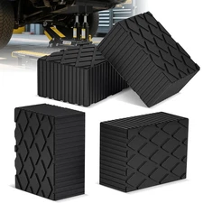 Rubber Blocks Jack Pad 4 Pack, Heavy Duty Floor Jack Pad and Jack Stand Rubbe...