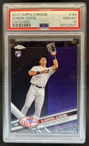 2017 Topps Chrome Aaron Judge RC Rookie #169 New York Yankees PSA 10 GEM MINT