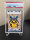 PSA 9 Poncho Pikachu Mega Lucario Promo Business Card Pokemon Card Japanese 2016