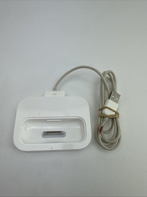 Apple Universal Dock A1371 30-Pin iPod iPhone Dock + USB Cable Tested Working