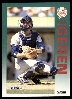 1992 Fleer #226 Bob Geren Printed in the U.S.A.