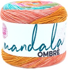 Lion Brand Mandala Ombre Yarn-Tranquil - 3 Pack