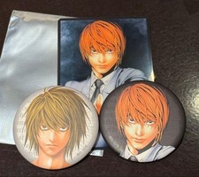Death Note Sticker Badge and Illustration Card Set Light Yagami