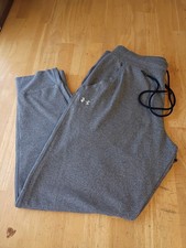 Under Armour Women's Gray Jogger Pants Medium HEATGEAR Loose Fit Drawstring