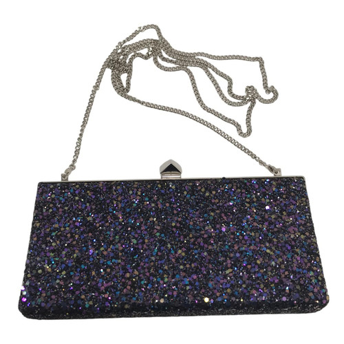Jimmy Choo Glitter Chain Bag Black