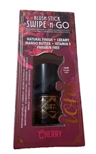 Ioni Veil Of Allure Swipe-N-Go Blush Stick~ Cherry (Red)~Natural Finish~New