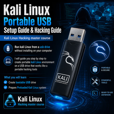 Kali Linux USB Setup & Cybersecurity Lab Guide for Students