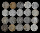 TWENTY (20) Peace Dollars (1922-27) 90% Silver  Lot E91-1