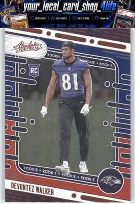 2024 Panini Absolute Red and Blue #181 Devontez Walker Baltimore Ravens