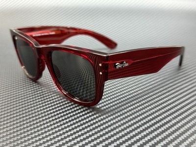 RAY BAN RB0840S 6679B1 Transparent Red Grey Unisex 51 mm Sunglasses