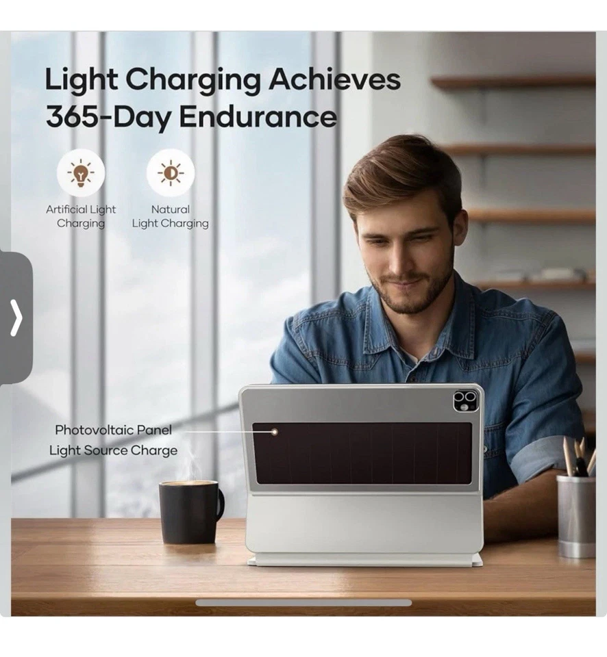 COOSTART Case with Keyboard for iPad Air 11” (M3/M2, 2025/2024) & iPad Pro 10.9” - Image 3 of 4