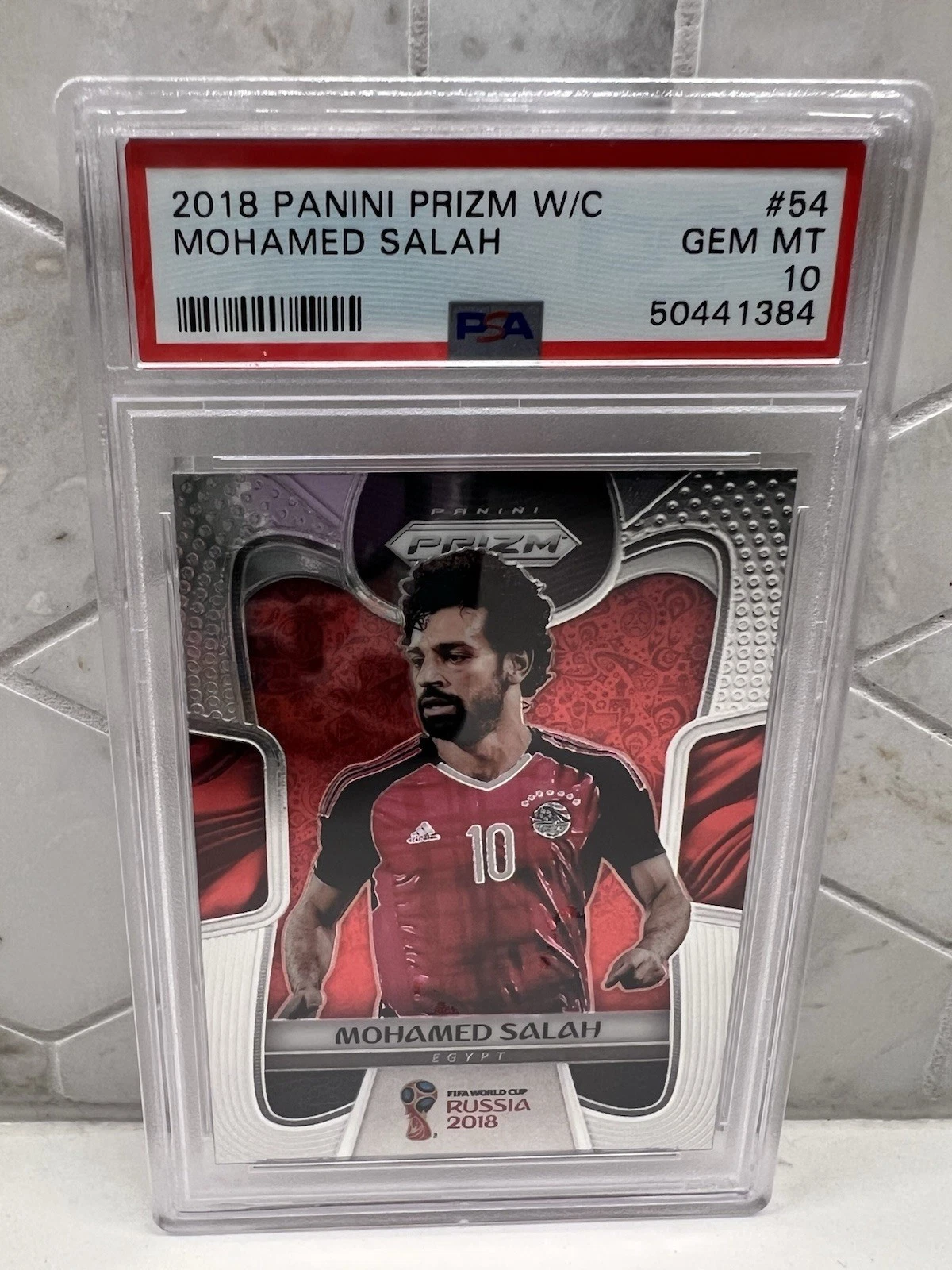 2018 Panini Prizm World Cup - Mohamed Salah #54 Silver Prizm