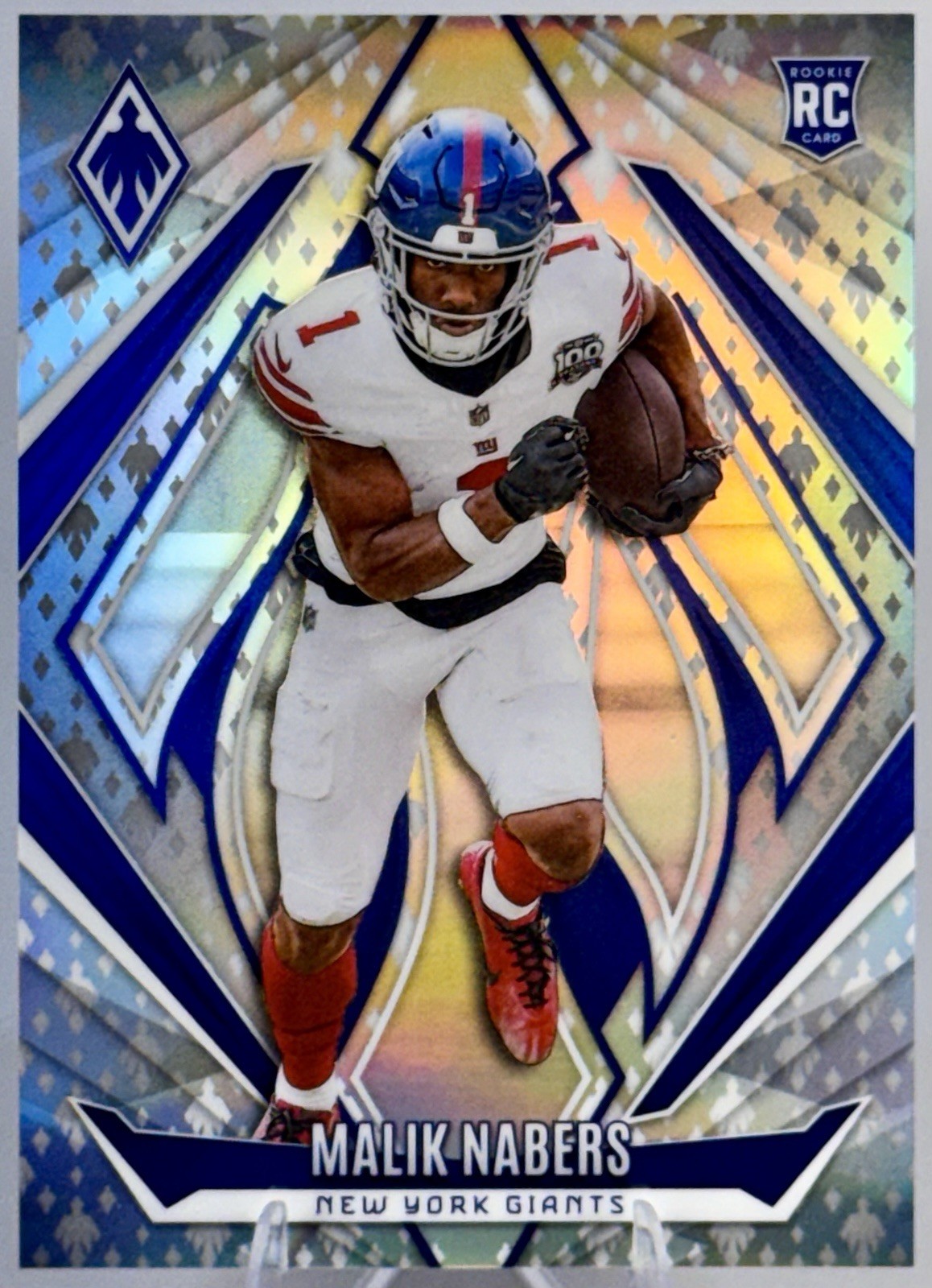 2024 Panini Phoenix Malik Nabers #221 Silver Prizm RC /399 New York Giants