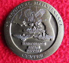 Coin,Reional Maintrnance Center,Marine,Militär,US Navy,Fleet,CPO,Offizier,Münze