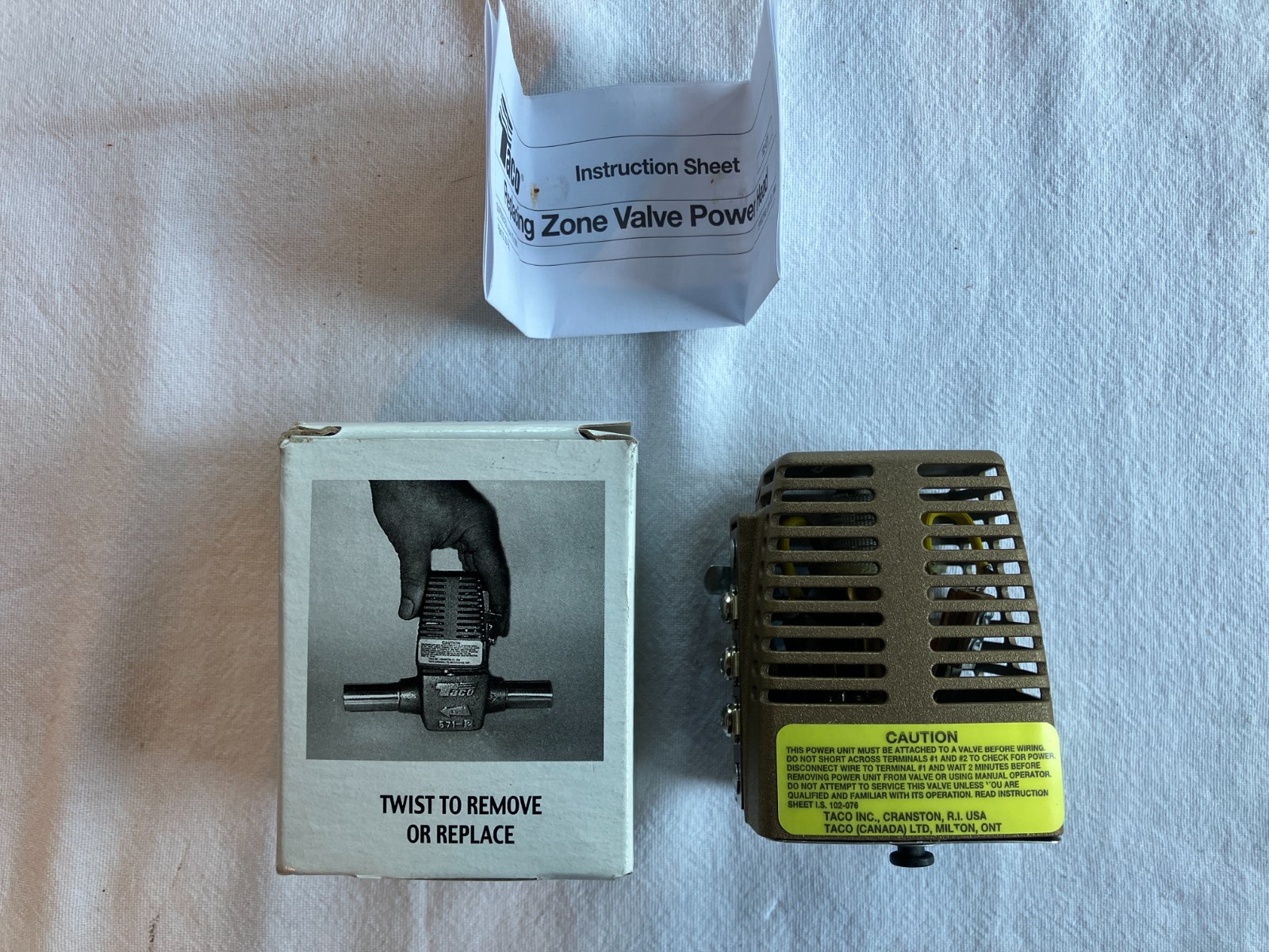 Taco 555-050RP Replacement Power Head Zone Valves 546 555 556 557 570 571 572