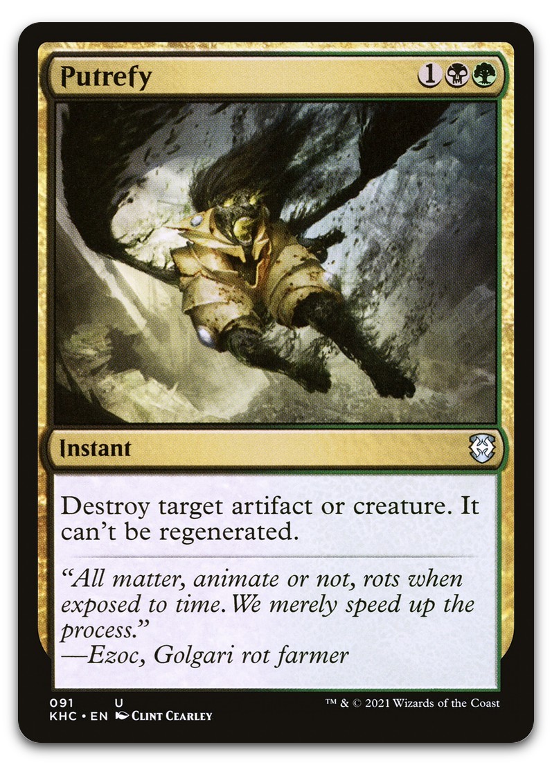 Putrefy #91 (NM) Kaldheim KHC Magic MTG